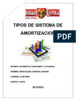 Tipos de Sistema de Amortizacion (Trabajo de Ciclo Matematica F y A)