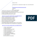 Biomolecules Webquest