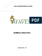 Apostila Química Analítica