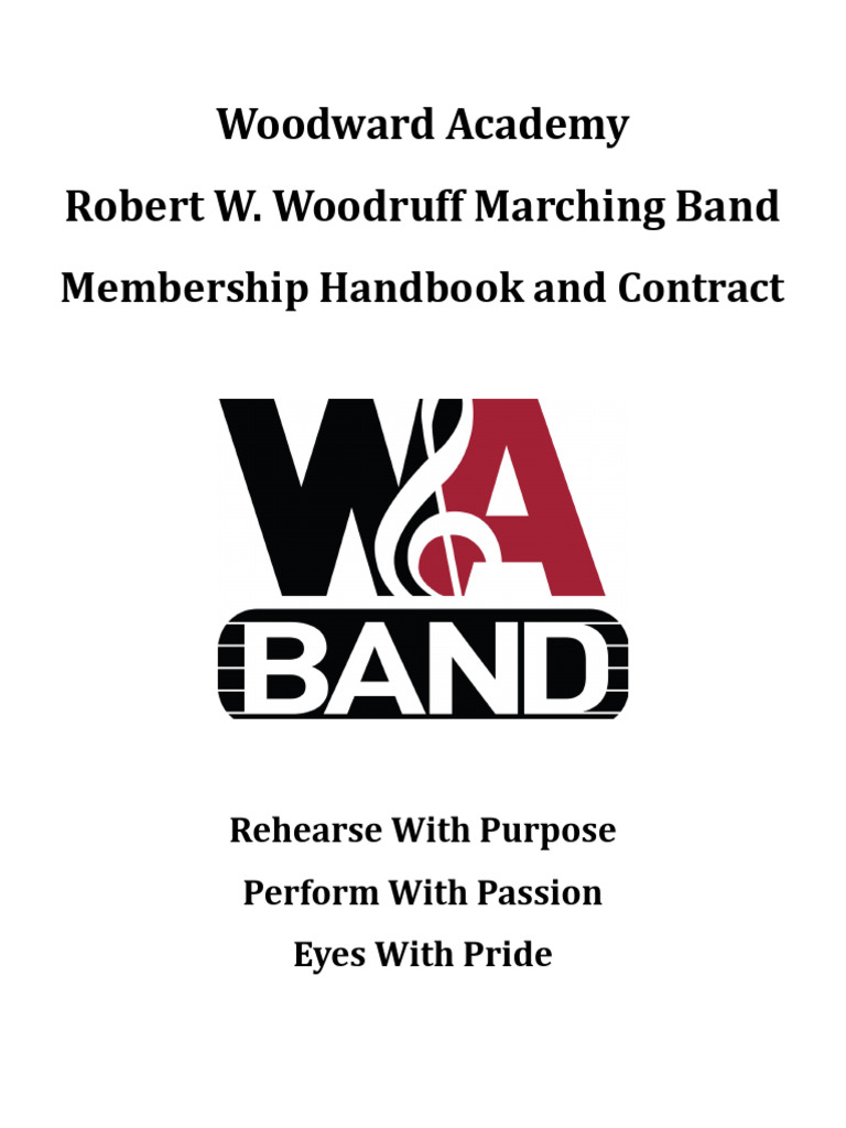 Robert W. Woodruff Marching Band Handbook | PDF