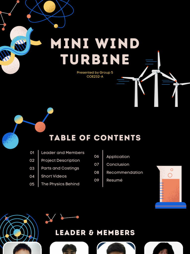 Mini Wind Turbine Project Overview | PDF | Wind Turbine | Energy ...