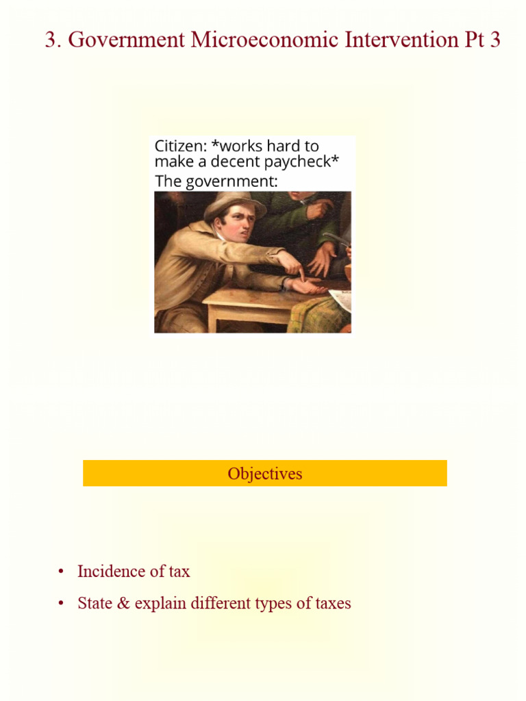 Government Taxation and Market Interventions | PDF | Taxes | Elasticity ...