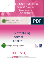 Breast Talks - Breast Cancer Awareness Lay Forum-Tagalog
