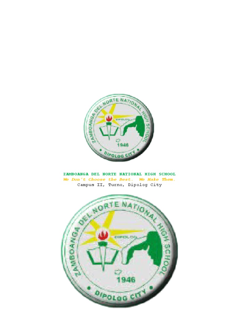 Zamboanga Del Norte National High School: We Don't Choose The Best. We ...