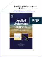 Full download book Applied Underwater Acoustics Pdf pdf