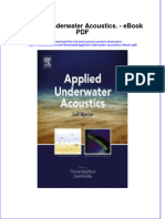 Full Download Book Applied Underwater Acoustics PDF