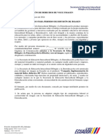 Cesión de Derechos de Voz e Imagen Docente - Seibe - Dircom