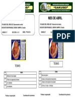 Sylabus de Abril de 3 Grado de Primaria