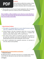 Unit 3 Process Synchronization