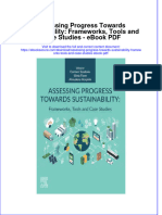 Full download book Assessing Progress Towards Sustainability Frameworks Tools And Case Studies Pdf pdf