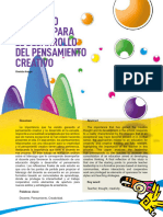 Liderazgo Docente para El Desarrollo Del Pensamiento Creativo