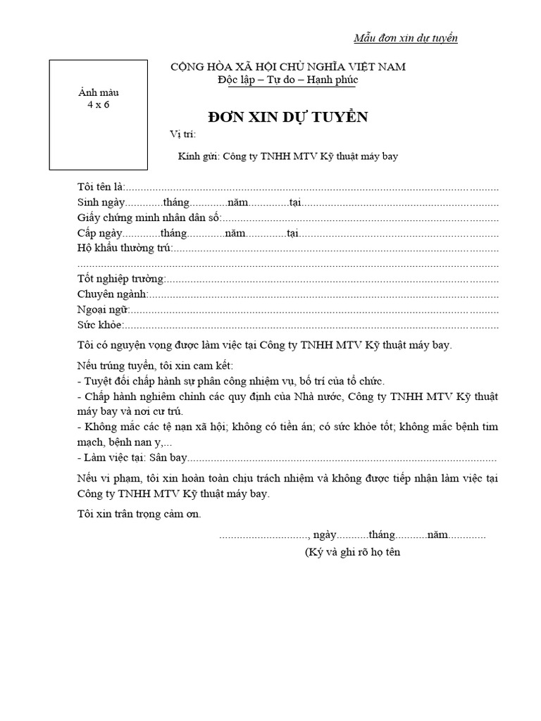 Mau don xin du tuyen vaeco pdf