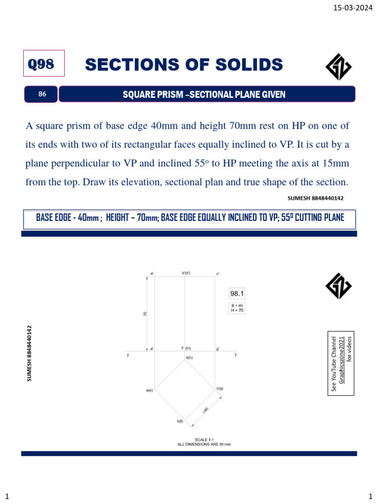 3 Sections of Solids 86-110 - 240408 - 165341 | PDF | Shape | Triangle