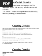 Cookies in JavaScript