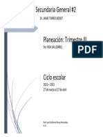 PLANEACION - Vida Saludable 3 - TRIMESTRE III - Parcial I