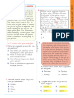 4.sinif 9. Hafta Haftalik Mini Test 1