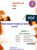 PDF Using Right Words at Right Place
