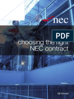 Choosing The Right NEC Contract (BSC DIC CEng FICE FIStructE ACIArb B. Weddell) (Z-Library)