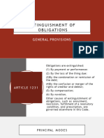 Extinguishment of Obligations