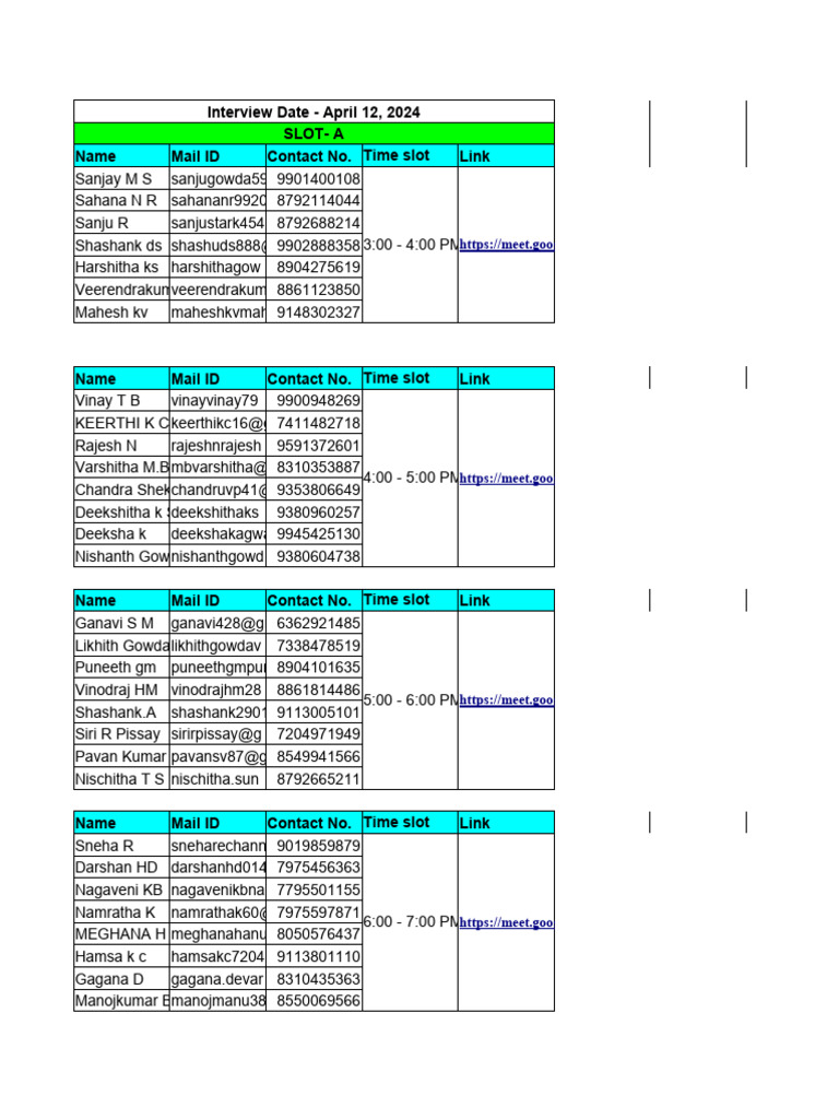 Learn Flu Interview Slots | PDF
