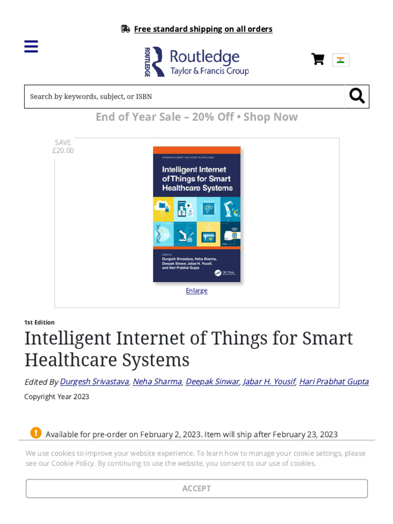 Intelligent Internet of Things For Smart Healthcare Systems - 1st Edit ...