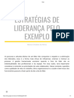 Estratégias de Liderança Pelo Exemplo