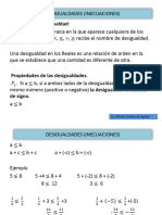 Desigualdades Lineales en Una Variable