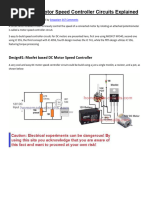 5 Simple DC Motor Speed Controller Circuits Explained