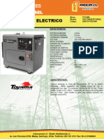 Generador Electrico Toyama Tdg-7000sexp Diesel Insonoro-0