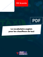 PDF de Poche Vocabulaire Anglais Chauffeur Taxi