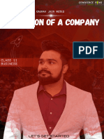 Formation of A Company