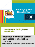 Lecture 1-Cataloging and Classification