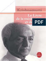Le Livre de La Méditation Et de La Vie - Jiddu Krishnamurti