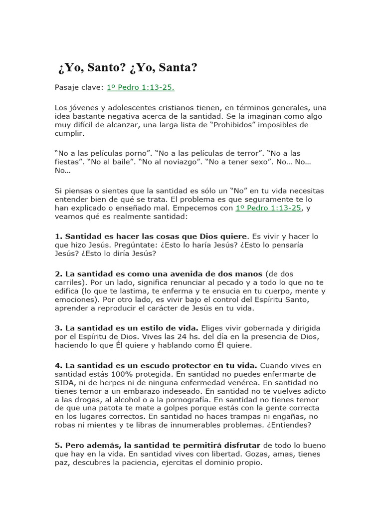 ¿Yo, Santo ¿Yo, Santa | PDF | Jesús | Santo