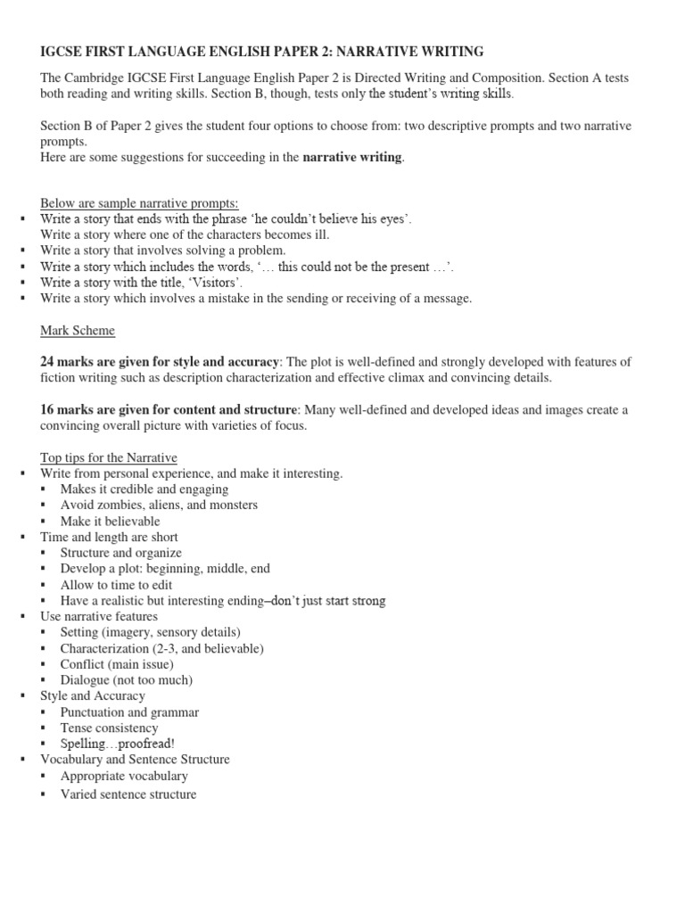 igcse-english-narrative-writing-tips-pdf-career-growth-language
