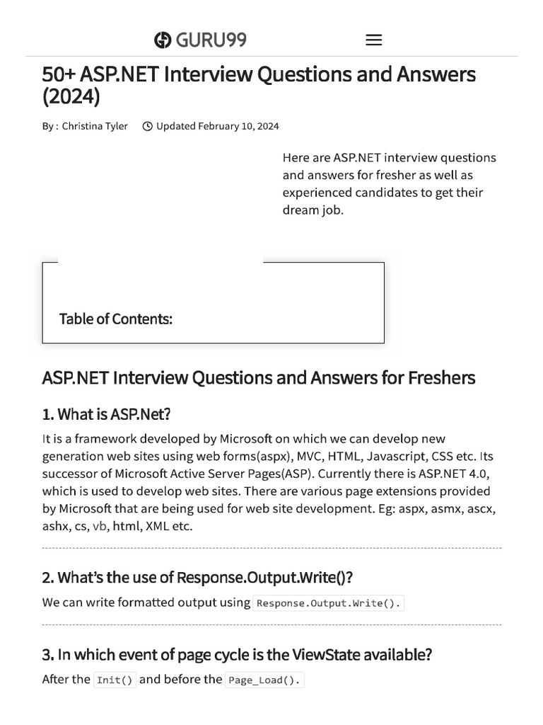 Dot Net 1 | PDF