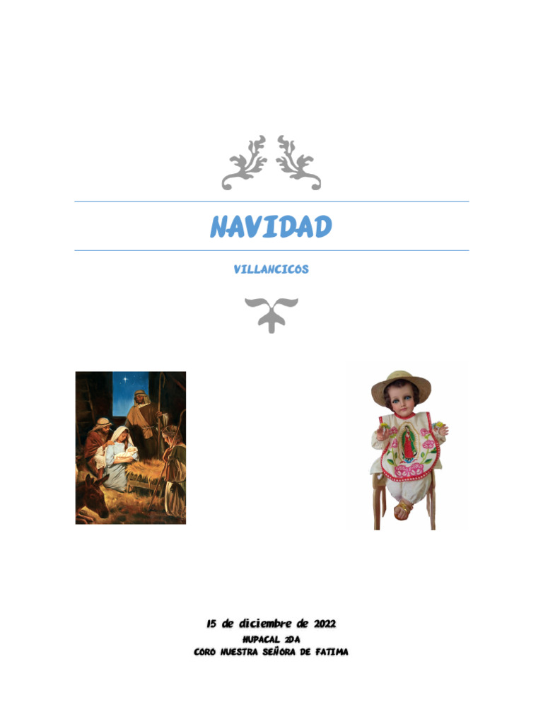 Villancicos Tradicionales de Navidad | PDF | María, madre de Jesús ...