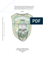 Pengaruh Jenis Dan Dosis Pupuk Kalium Terhadap Pertumbuhan, Produksi Dan KEMANISAN BUAH MELON (Cucumis Melo L.) Oleh: Beny Ferdyansyah 174110268