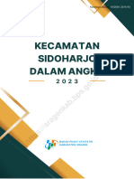 Kecamatan Sidoharjo Dalam Angka 2023