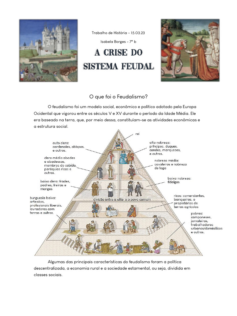 A Crise Do Sistema Feudal | PDF | Peste negra | Feudalismo