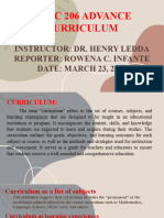 Report 206 Advance Curriculum