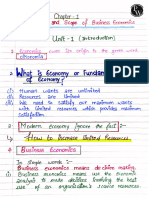 Handwritten - Notes - Nature - Scope - of - Business - Economics - PDF - Onlyca Foundation Sampurna 2 0 June 2024 199558business Economics 233445handwritten Notes - PDF Only 412319