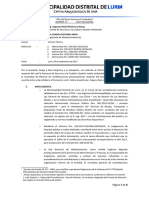Informe Tecnico - Ampliacion Presupuestal Del Contrato de Residuos Solidos