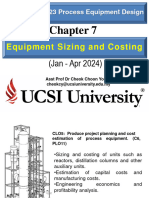 Chapter 7 Equipment Sizing and Costing