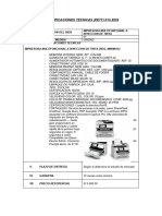 Especificaciones Tecnicas 013 - Impresora Epson Workforce c5810