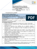 Guia de Actividades y Rúbrica de Evaluación - Unidad 2 - Tarea 2 - Electricidad