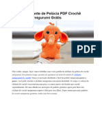 Eleanor Elefante de Pelucia PDF Croche Receita de Amigurumi Gratis
