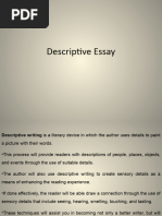 Descriptive Essay