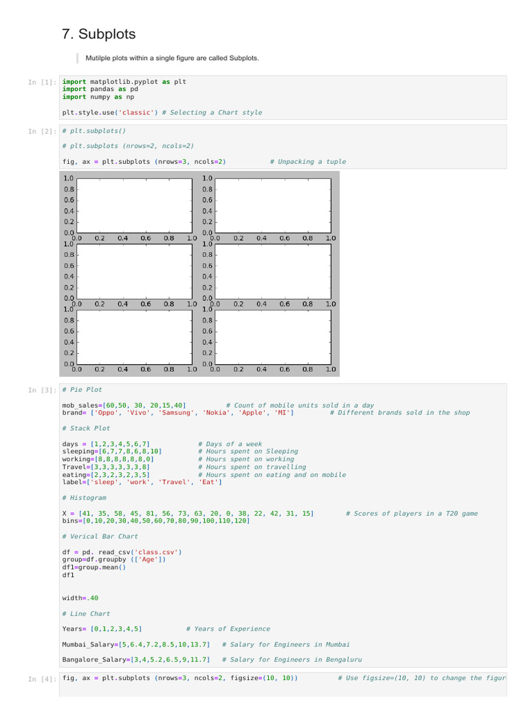 8.2 6. Plotting Subplots | PDF | Descriptive Statistics | Visualization ...