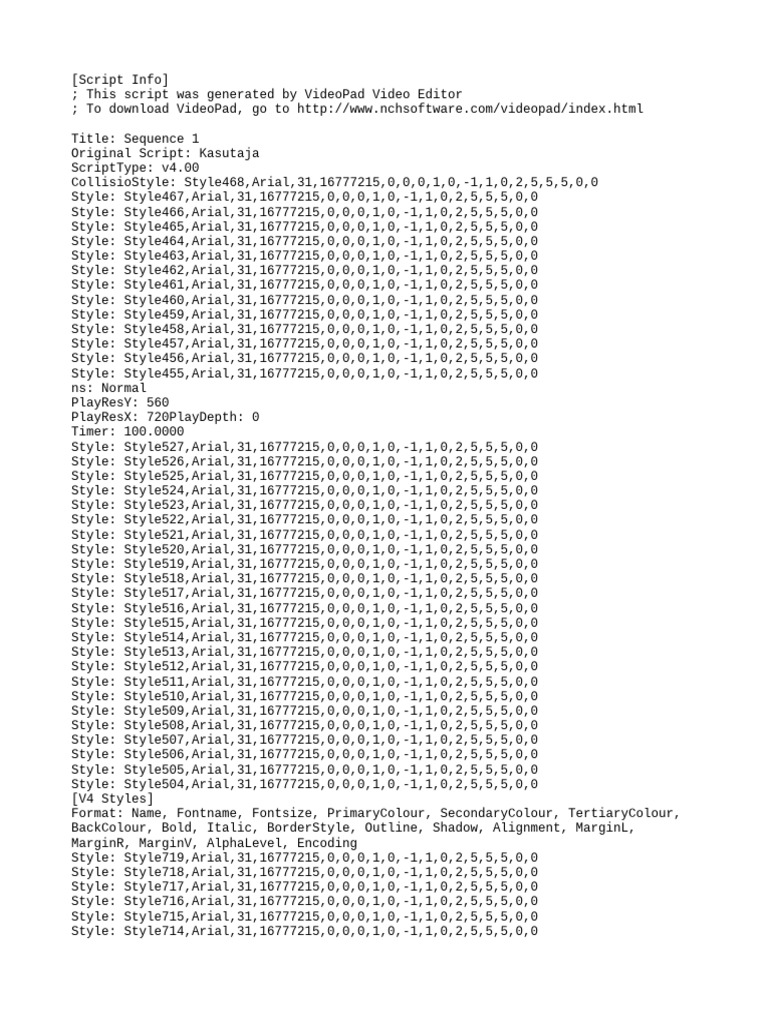 VideoPad Script for Sock 4 | PDF | Microsoft | Western Calligraphy